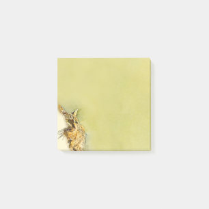 Miezekatze-Bart-und Herz-NaseBrushstrokes Post-it Klebezettel