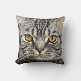 Miezekatze-Gesichts-Nahaufnahme-Kissen Kissen