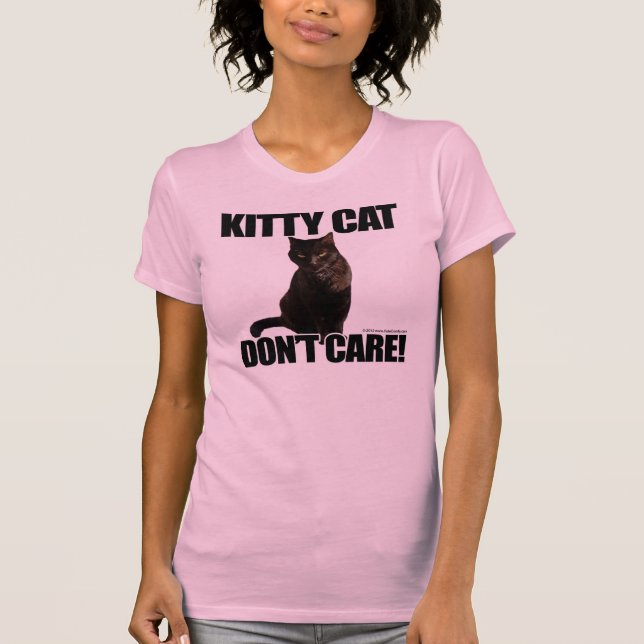 Miezekatze-Katze interessieren sich nicht T-Shirt (Vorderseite)