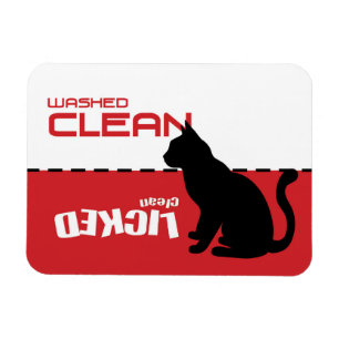Miezekatze-Katzen-Spülmaschinen-Magnet - geleckte Magnet