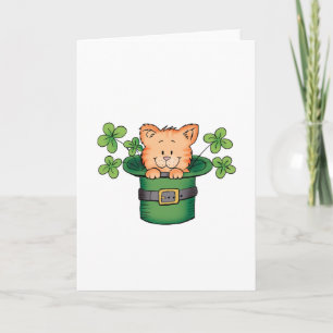 Miezekatze St. Patricks Karte