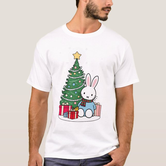 Miffy on Christmas Morning  T-Shirt (Vorderseite)