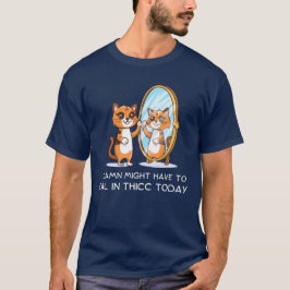 Might Have To Call In Thicc Today Hilarious Quote T-Shirt