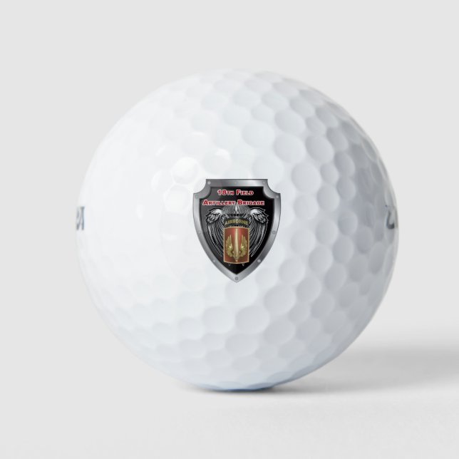 Mighty 18. Field Artillery Brigade Im Flugzeug Golfball (Vorderseite)