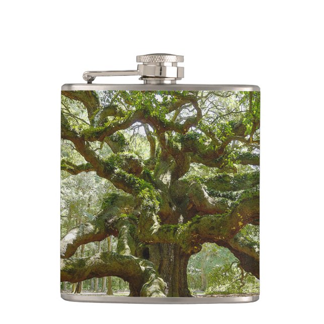 Mighty Angel Oak Flachmann (Vorderseite)