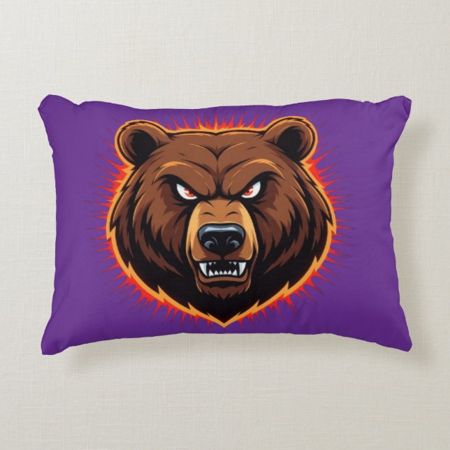 Mighty Bear – Raw Strength of Nature Dekokissen (Vorderseite)