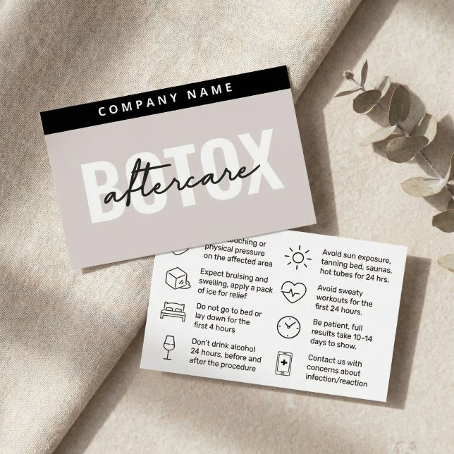 Mighty Botox Aftercare Card (Von Creator hochgeladen)
