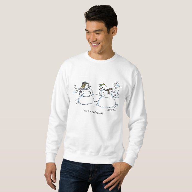 Mighty Cold White Sweatshirt (Vorne ganz)