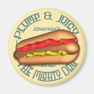 Mighty Dog Hotdog Personalisiert Magnet