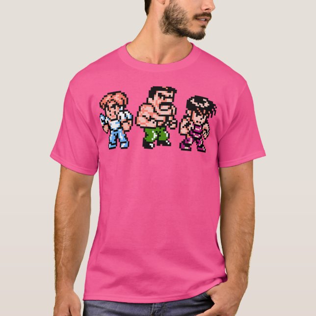 Mighty Final Fight Trio T-Shirt (Vorderseite)