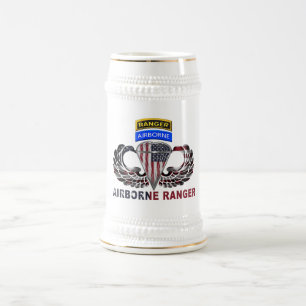 Mighty Im Flugzeug Ranger Paratrooper Bierglas