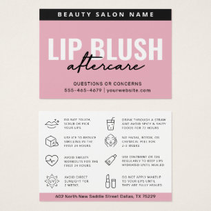 Mighty Pink Lippenblush nach Pflegeinstruktionskar