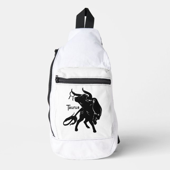 Mighty Taurus The Bull Zodiac Crossbody Bag (Vorderseite)
