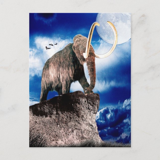 Mighty Wooly Mammoth Postkarte (Vorderseite)