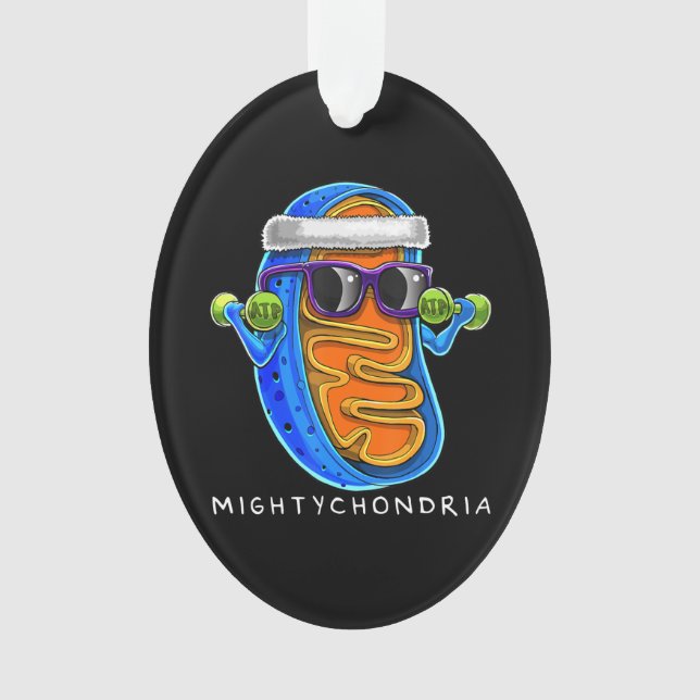 Mightychondria Zellulare Biologie Lehrerin Ornament (Vorderseite)