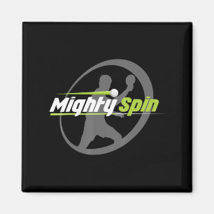 MightySpin Ping Pong T-Shirt Tischtennis Cool Magnet