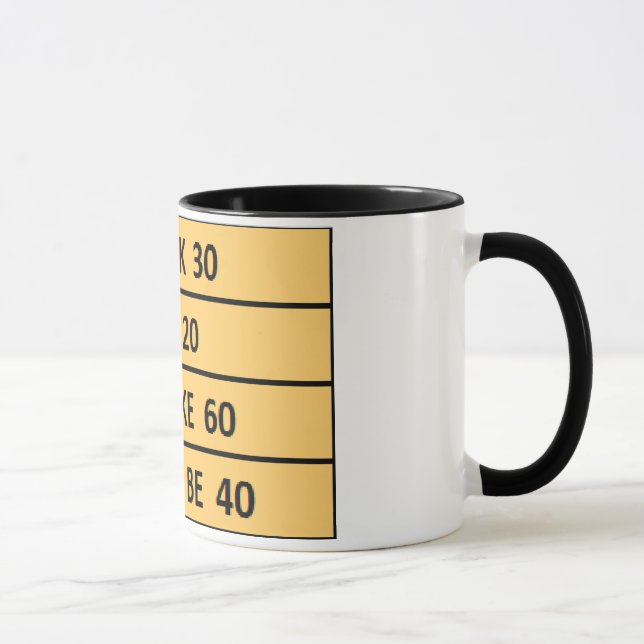 mignon anniversaire DOIT ÊTRE 40 tasse de café con (Droite)