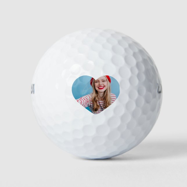 Mignon balle de golf personnalisée photo Golfer id (Devant)