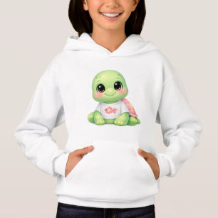 Mignon bébé tortue de mer Kawaii pullover à capuch