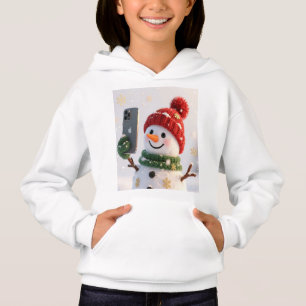 Mignon Bonhomme de Neige avec Sweat à Capuche pour