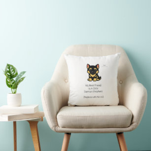 Mignon Coussin de Nursery Chibi Chiens de Berger A