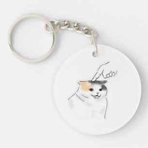 Mignon Dessin de Chat Écrasé par un Doigt Drôle