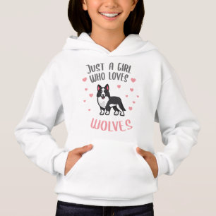 Mignon Drôle Juste une fille qui aime Wolves Swea