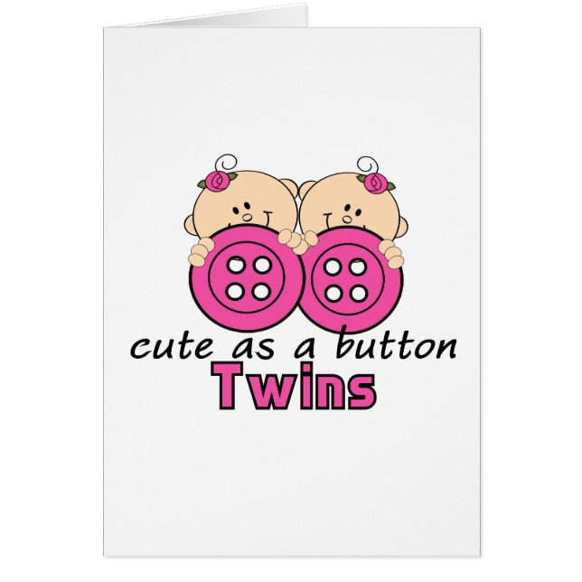 Mignon en tant que filles d'un jumeau de bouton (Devant)