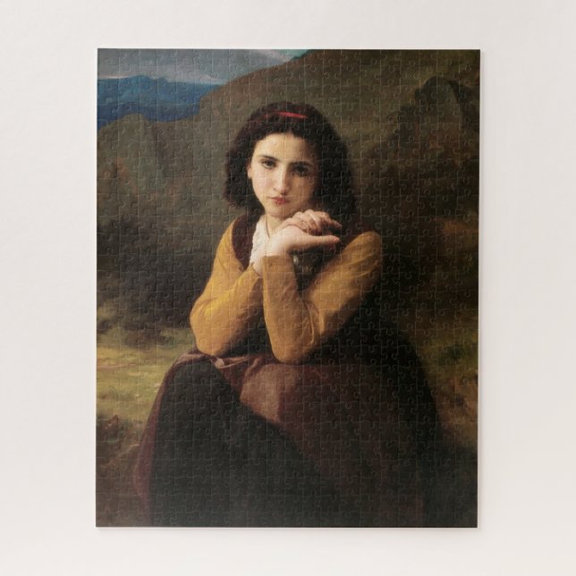 Mignon Innocence Adoleszenz Girl, Bouguereau (Vertikal)