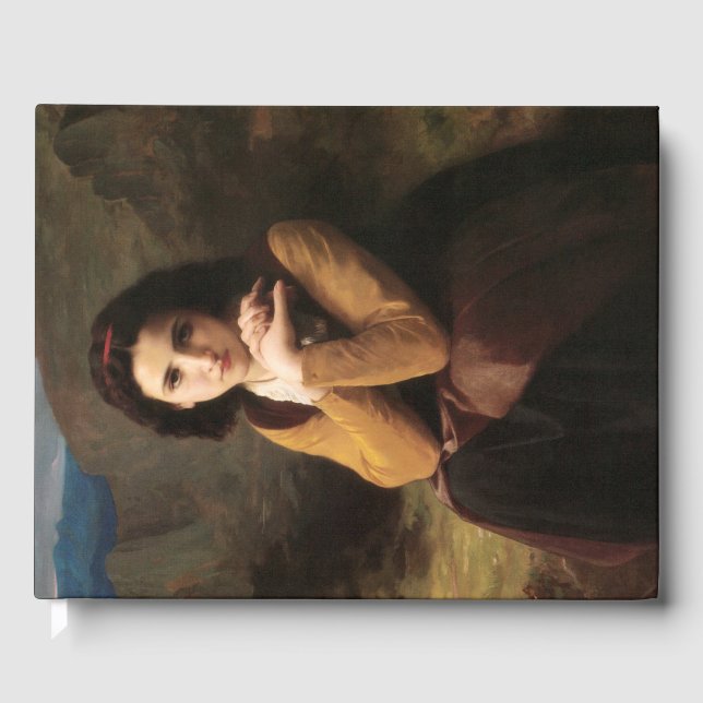 Mignon Innocence Adoleszenz Girl, Bouguereau Gästebuch (Vorderseite)
