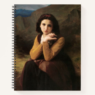 Mignon Innocence Adoleszenz Girl, Bouguereau Notizbuch