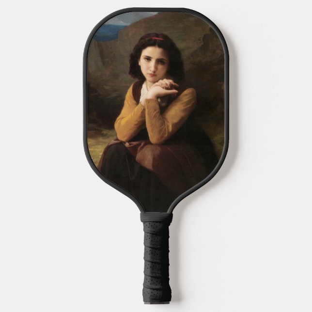 Mignon Innocence Adoleszenz Girl, Bouguereau Pickleball Schläger (Vorderseite)
