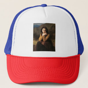 Mignon Innocence Adoleszenz Girl, Bouguereau Truckerkappe