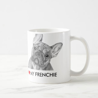 Mignon "j'aime ma tasse de bouledogue français de
