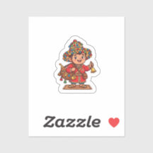 Mignon Kawaii Guerab Marocain Autocollant de Porte
