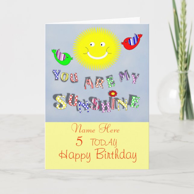 Mignon ma carte d'anniversaire personnalisée par (Devant)