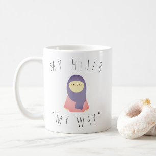 mignon ma fille de musulmans de rose de tasse de