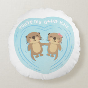 Mignon Mon Demi-Loutre Amour Humour Coussin