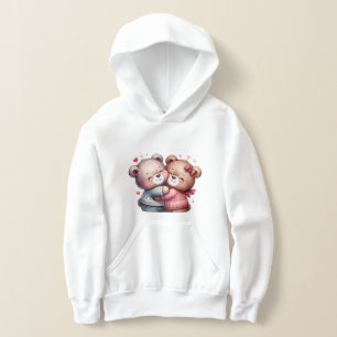 Mignon Ours en Peluche Câlin Filles Sweat à Capuch