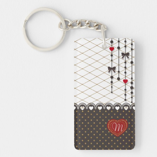 Mignon parties scintillant en dentelle faux or mot (Devant)
