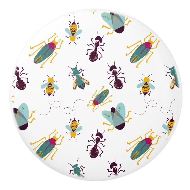mignon petits insectes boutons de porte (Devant)