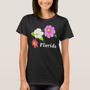 Mignon plus les fleurs assez exotiques de T-shirts