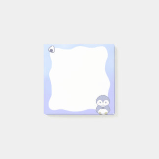 Mignon Post-it Pastel Manchot | Autocollant Kawaii