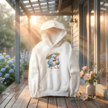 Mignon sweatshirt à capuche pour enfants famille d