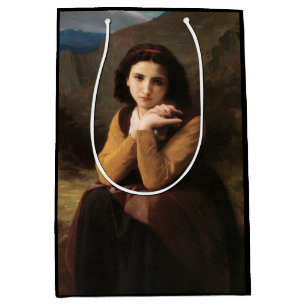 Mignon Unschuld eines jungen Mädchens, Bouguereau Mittlere Geschenktüte
