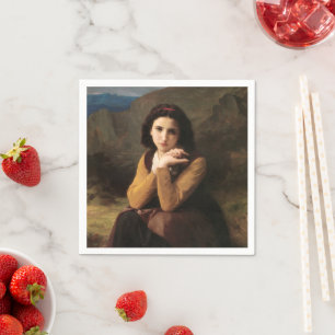 Mignon Unschuld eines jungen Mädchens, Bouguereau Serviette