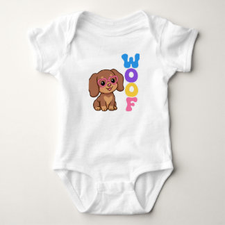 Mignon Woof Body pour bébé teckel Groovy Puppy