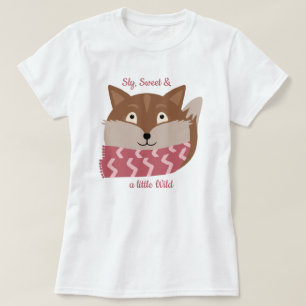 Mignonette Animal Sly, Sweet, Wild Fox T-shirt