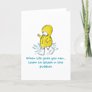 Mignonne ami, carte de voeux encouragement doodle