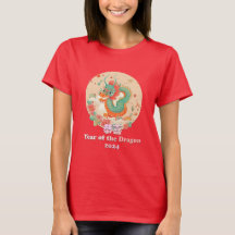 Mignonne année du T-shirt dragon pour 2024